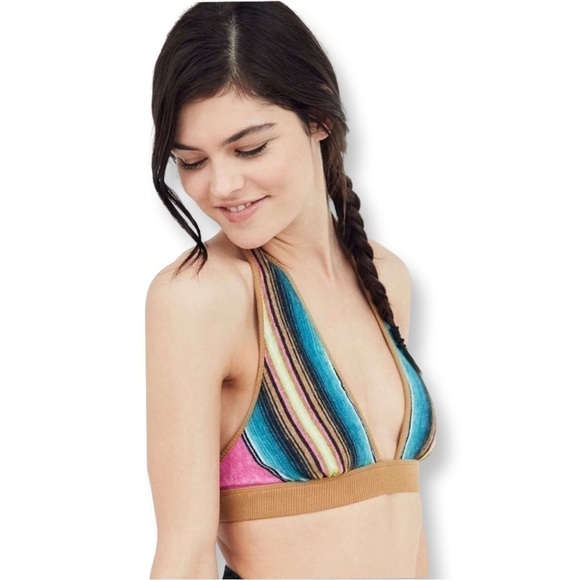 3 for $22✨Out From Under Urban Outfitters Multicolor Halter Bralette Size S - Picture 3 of 6